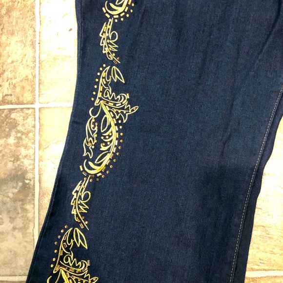 Romans Embroidered Bootcut Jeans - Picture 4 of 6